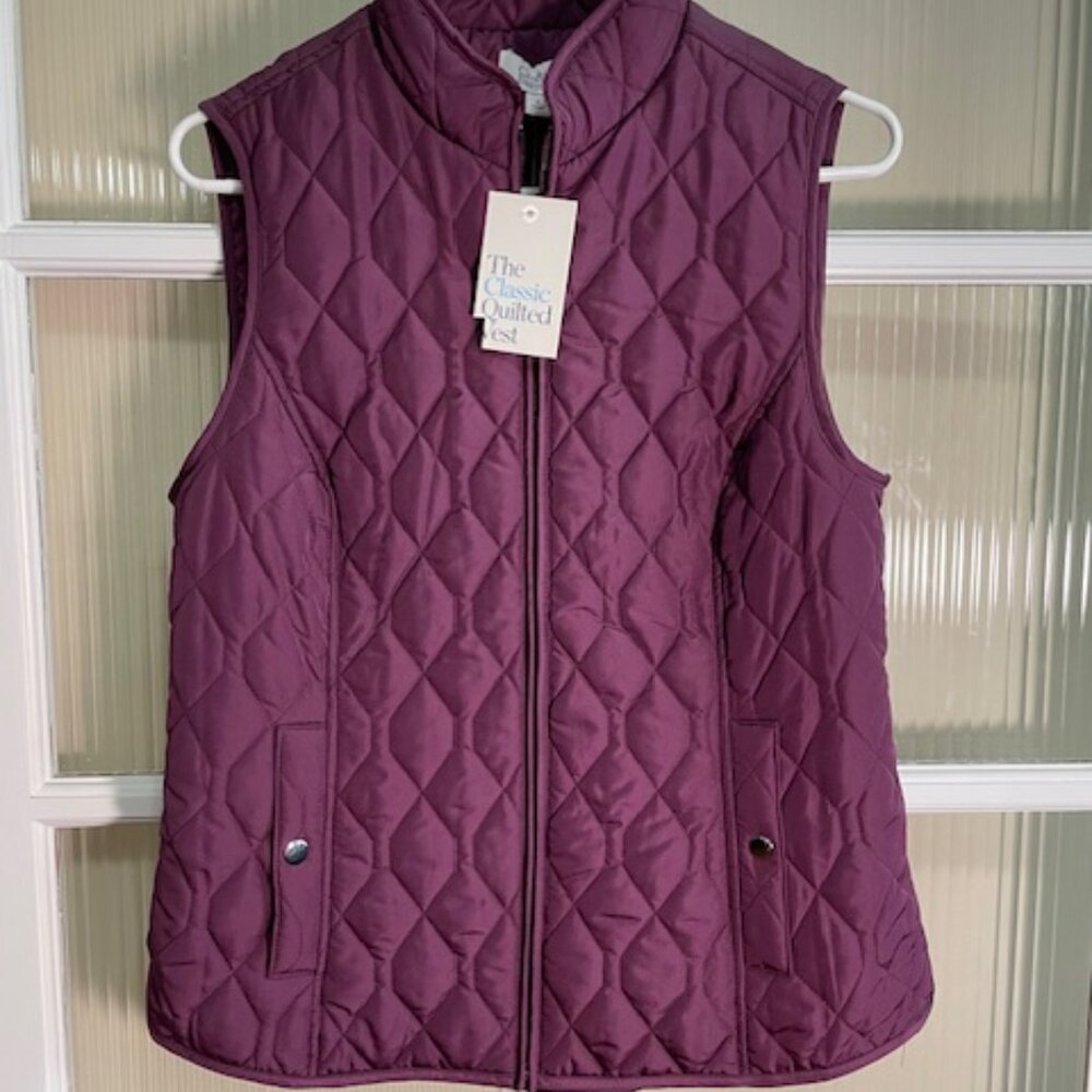 Women's Croft & Barrow Vest Purple